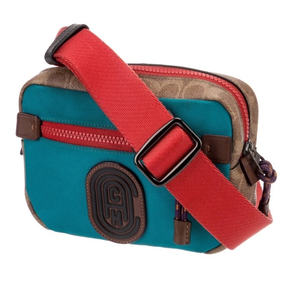 Coach Academy L Pack In Colorblock w/ Signature Print Patch - Picture 3 of 14